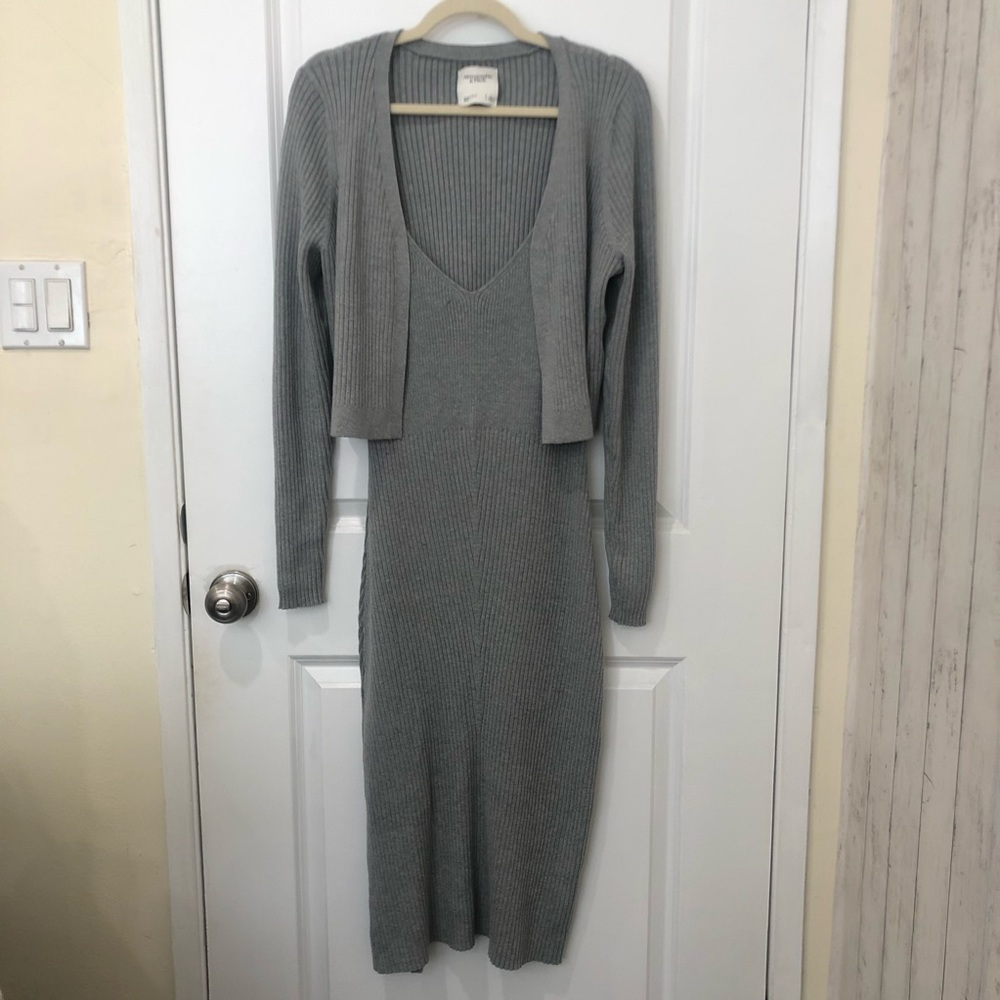 A&F Knit Dress and Cardigan Set